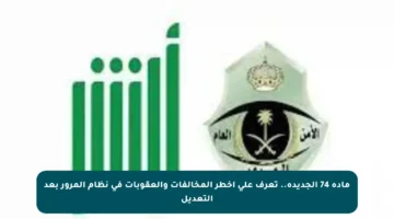 مادة 74 الجديدة.. تعرف على أخطر المخالفات والعقوبات في نظام المرور بعد التعديل